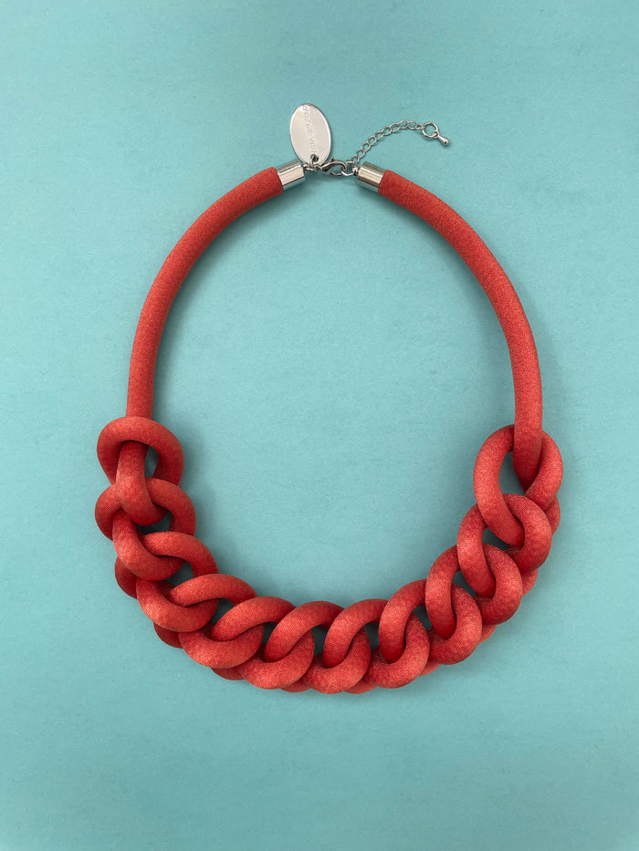 COLLAR CADENA terracota