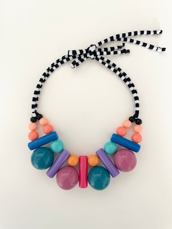 Collar resina + tela 8