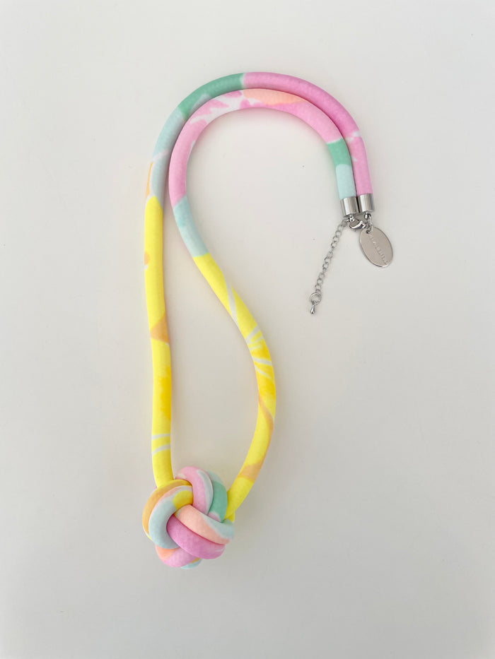 COLLAR BOLA multicolor pastel flúor
