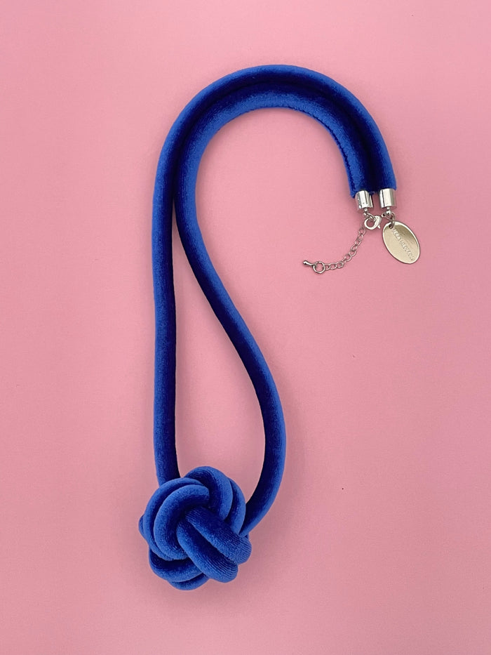Collar Bola terciopleo azulino
