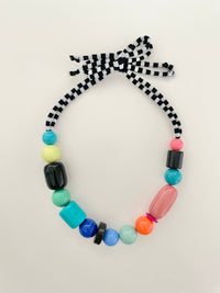 Collar Resina - multicolor cuentas grandes