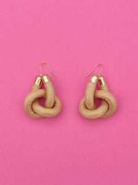 AROS NUDO COLGANTES dorado