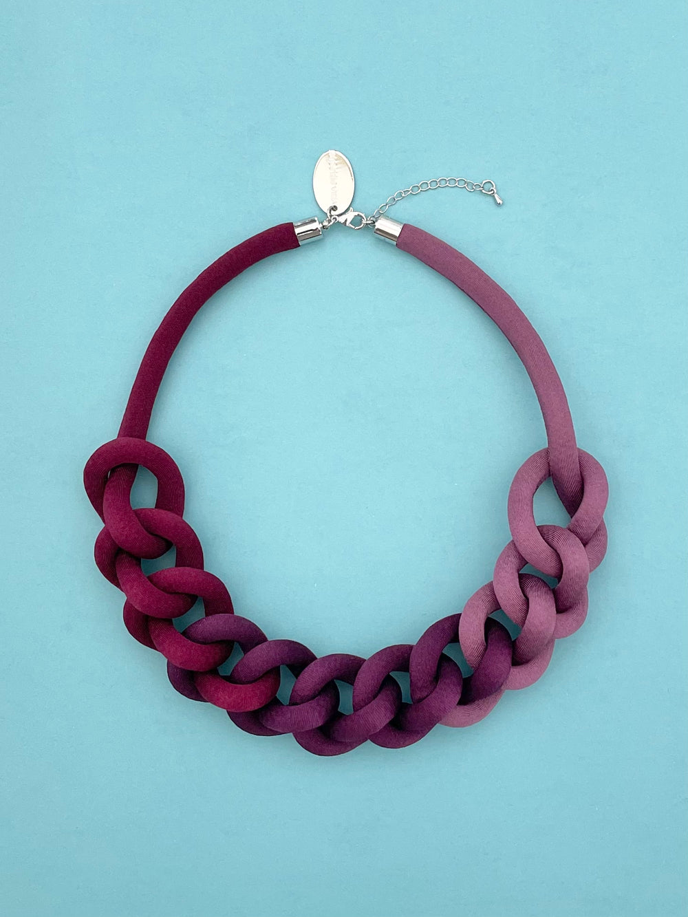 Collar Cadena - degradé burdeo