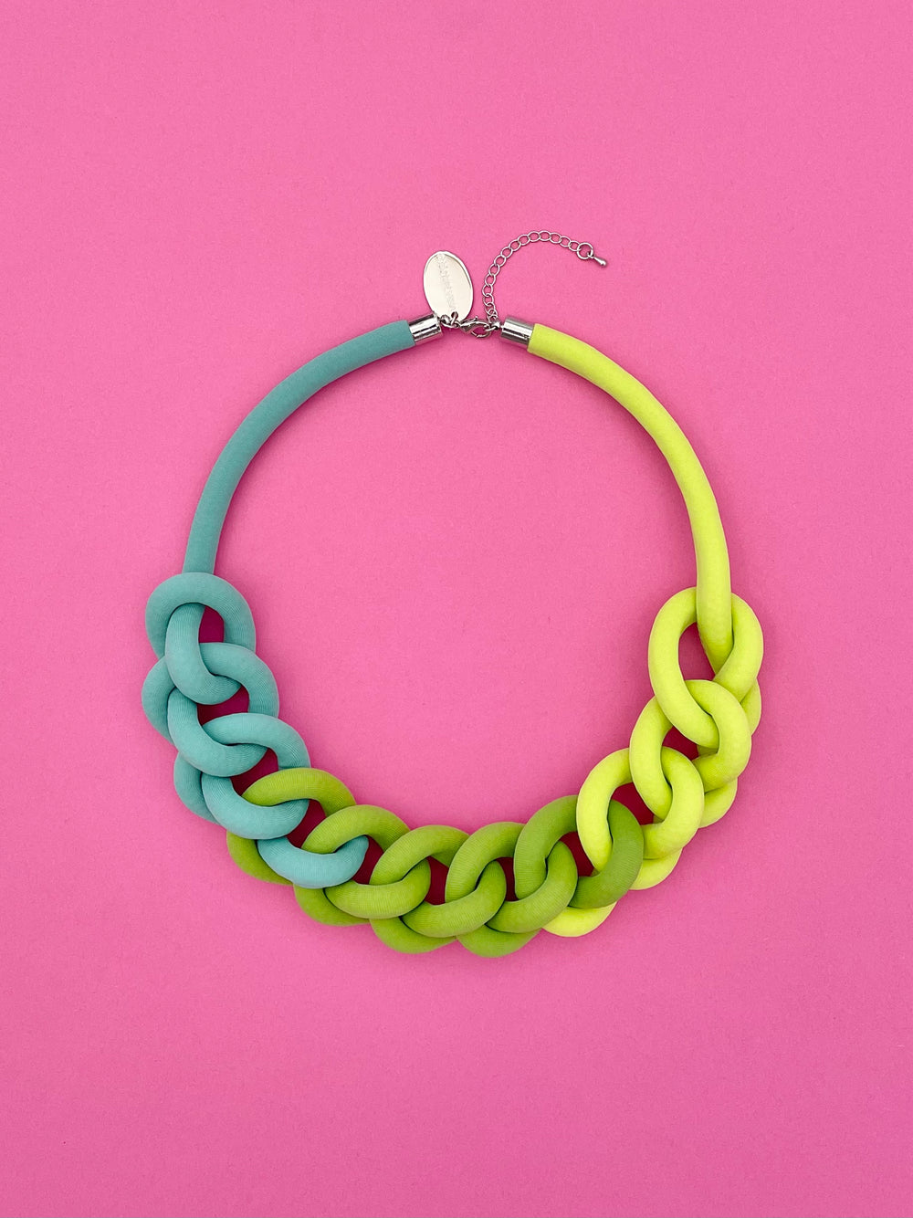 Collar Cadena degrade - verde claro