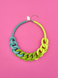 Collar Cadena degrade - verde claro