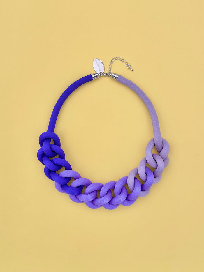 Collar Cadena - degradé morado