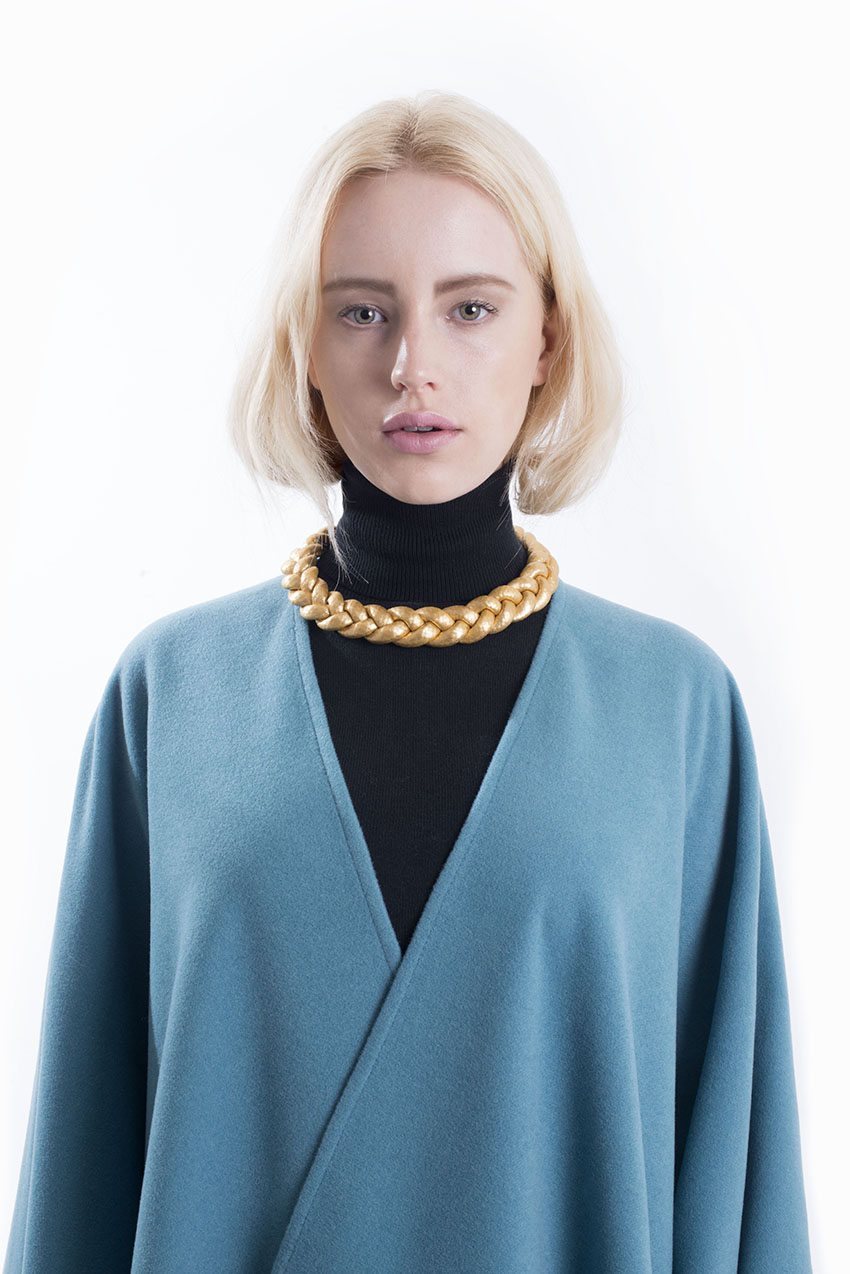 Collar Trenzado degradé-verdes