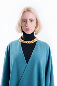 Collar Trenzado - degradé burdeo
