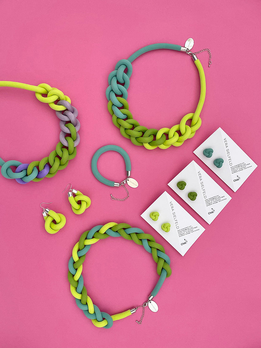 Pulsera Simple-verde limón