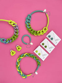 Pulsera Simple-verde limón