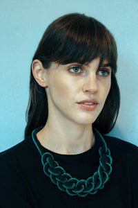 Collar Cadena - degradé burdeo